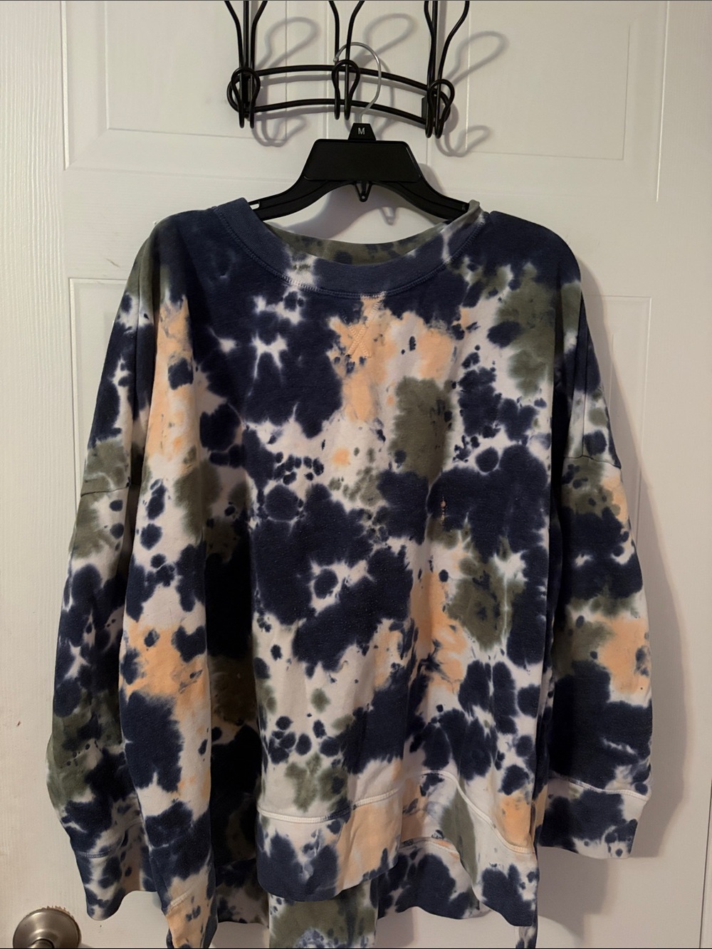 True Craft Fleece Pullover in Navy, Olive & Peach